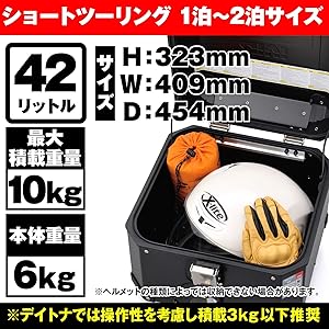 アクセサリー GIVI OBKN42B TREKKER OUTBACK Amazon | GIVI(ジビ) バイク リアボックス モノキー 42L アルミ製